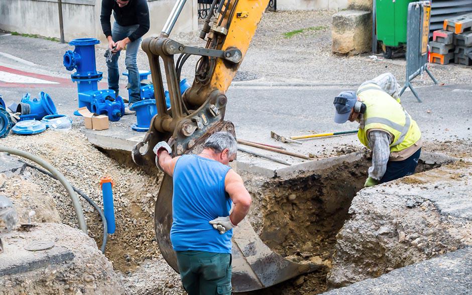 travaux assainissement Thomery